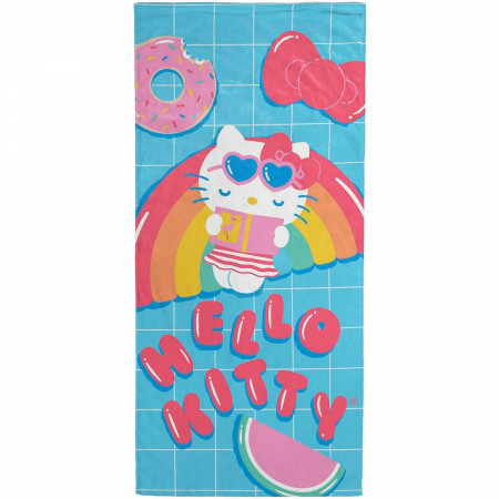 Hello Kitty Pool Time Beach Towel